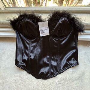 Forever 21 black corset top - great going out top
